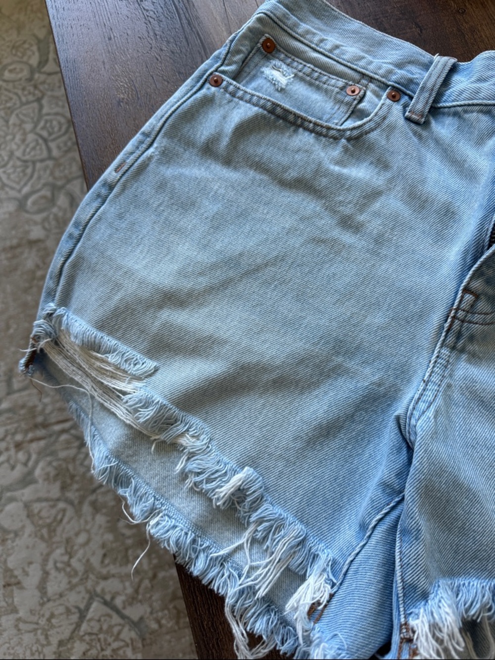 Madewell Relaxed Mid Length Denim Shorts - Picture 3 of 6